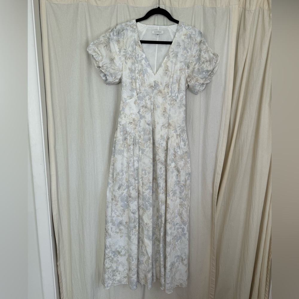Club Monaco Cream Floral Maxi Dress